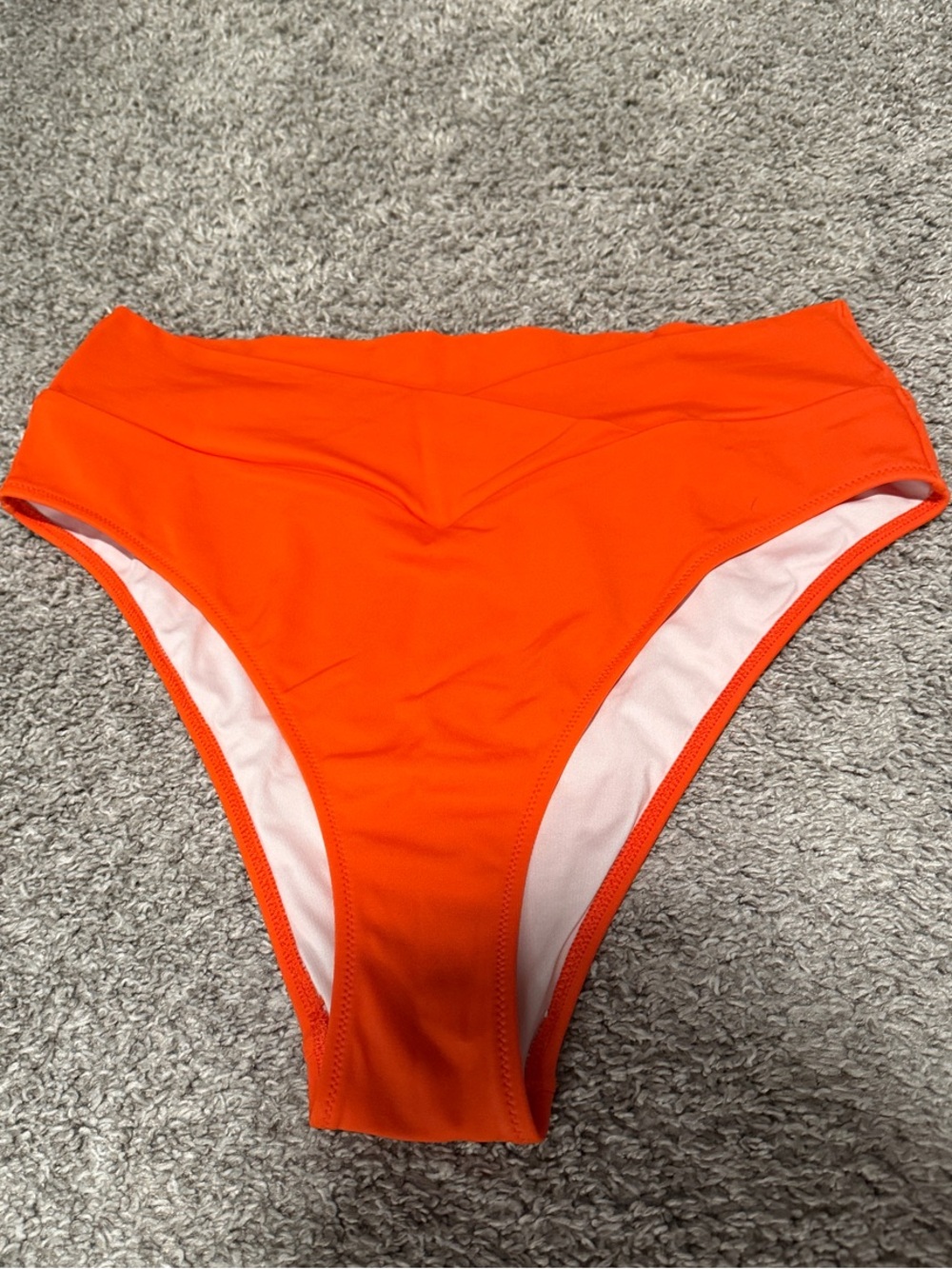 PINK Victoria's Secret High-Waist Bikini Bottoms - Orange